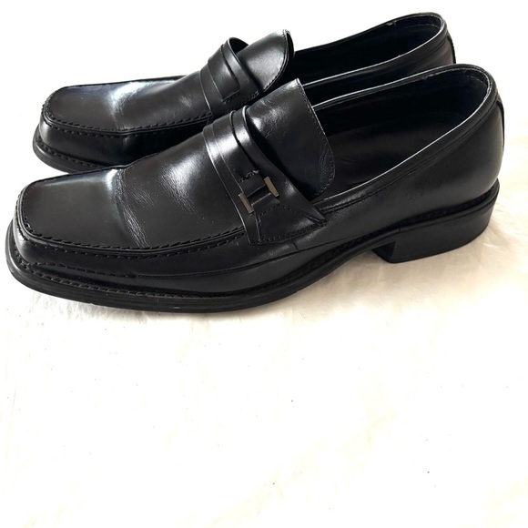 Florsheim Como Black Leather Dress Loafers SZ 11 Worn 1X main image 13